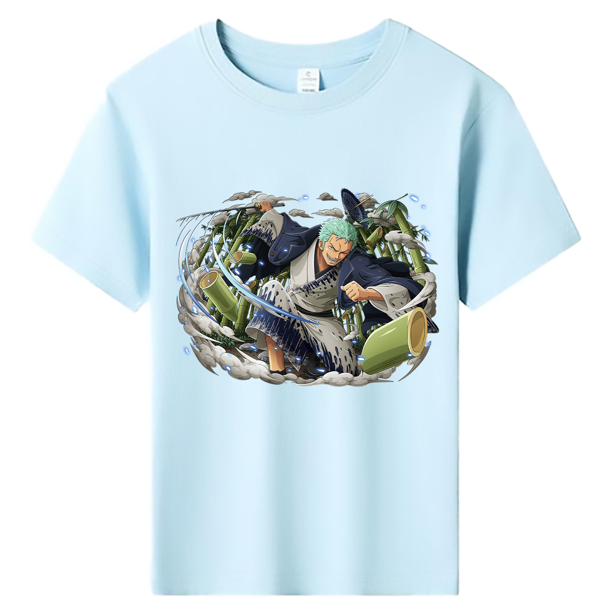 ワンピース ロロノア・ゾロ ONE PIECE Roronoa Zoro 綿100％キッズTシャツ（フロントプリント）